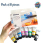 pack of 8 premium quality art ranger acryllic paint 30 ml for painting