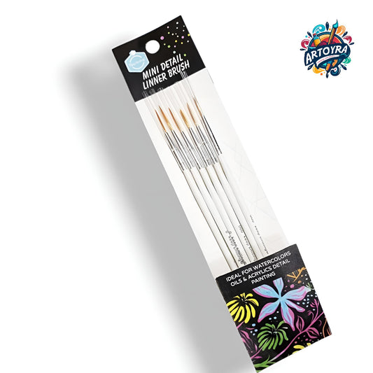 🖌️ Mini Detail Liner Brush Set – Perfect for Precision! 🎨